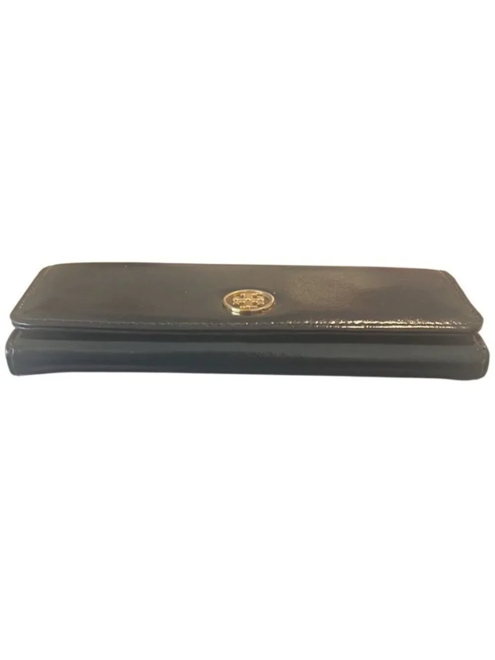 Tory Burch Black Leather Long Continental Evelope Wallet